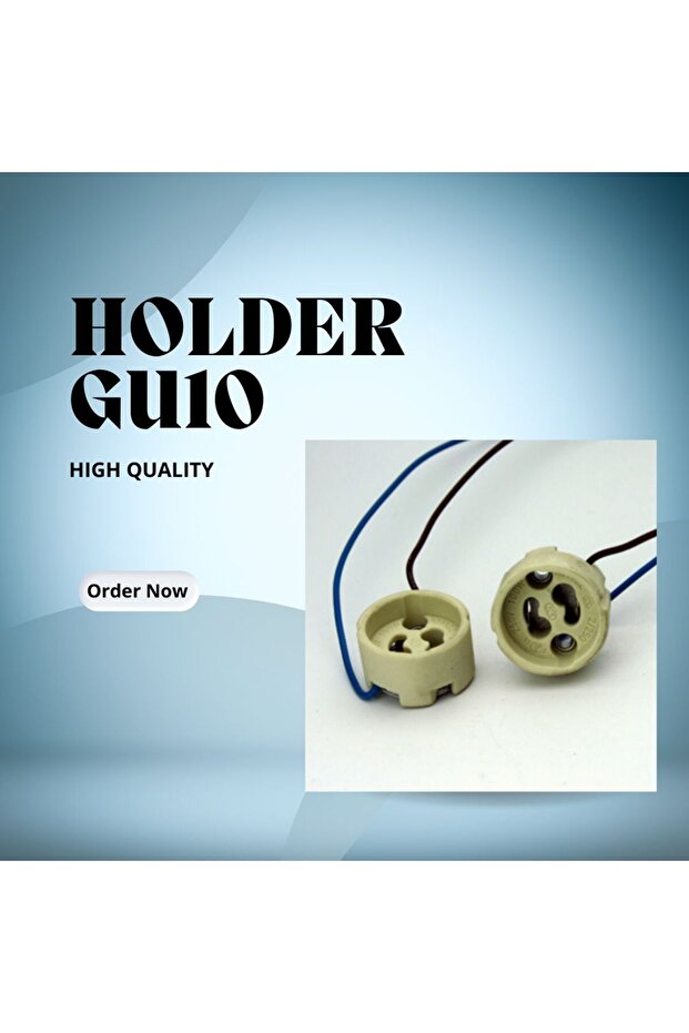 GU10 قاعدة مصباح موضعي سيراميكي تثبيت آمن حراري 100 حبة