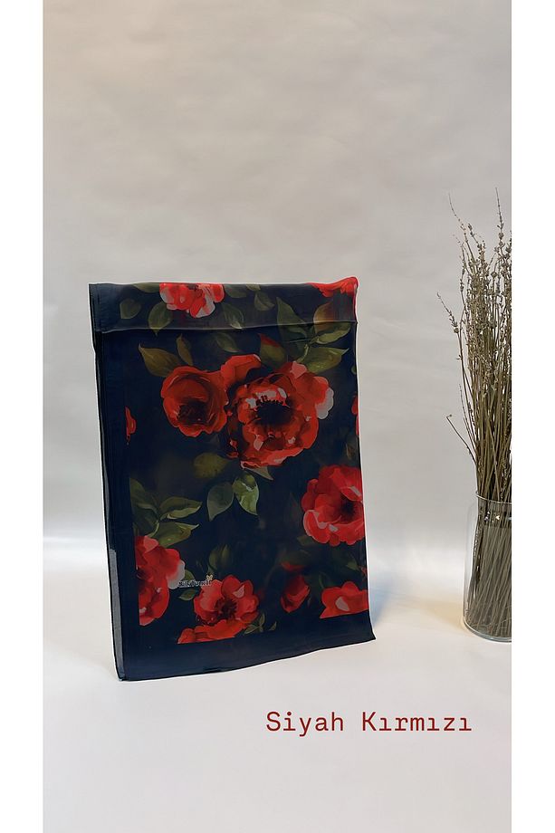 Şal - Yep Yeni Bir Kumaş Floş Hint İpeği Rikkat Desen Nadide Koleksiyon Moda Mağaza - 1