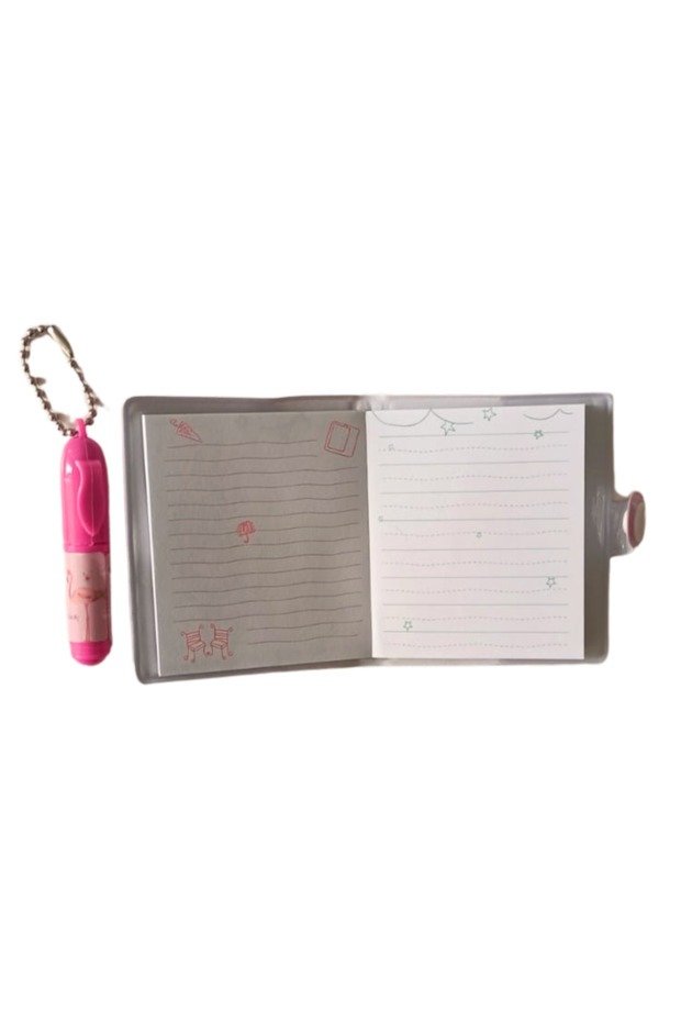 Podifik Mini Notebook with Flamingo Figure and Pen - Set of 3 - 4