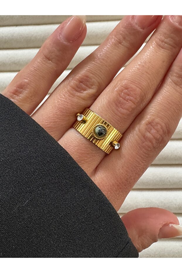 Isla Adjustable Steel Ring