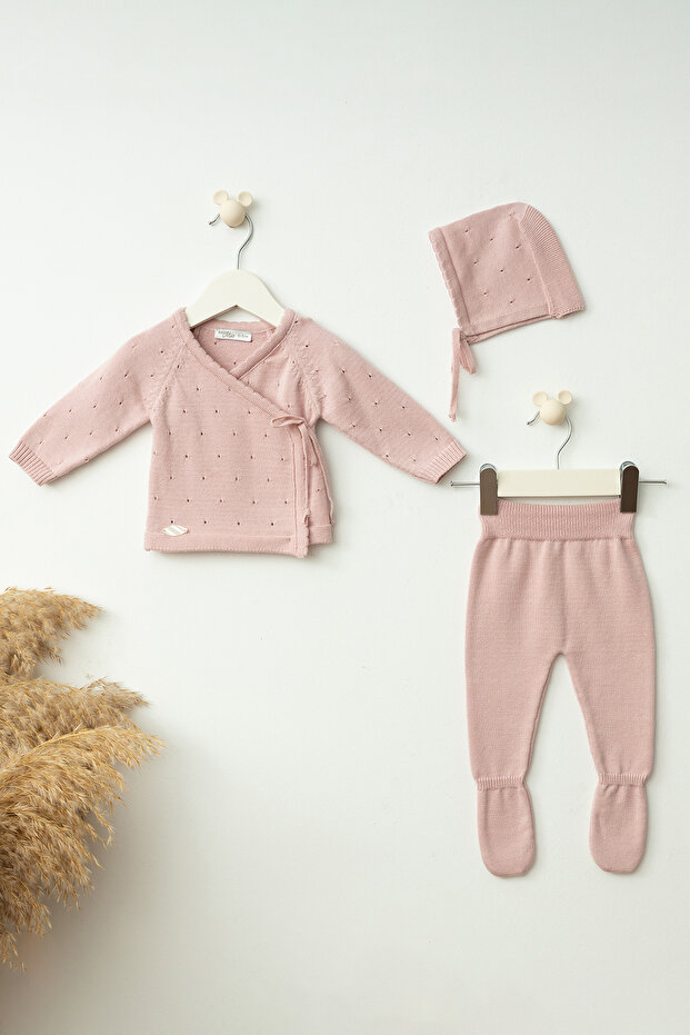 Openwork Cotton Newborn Jumpsuit