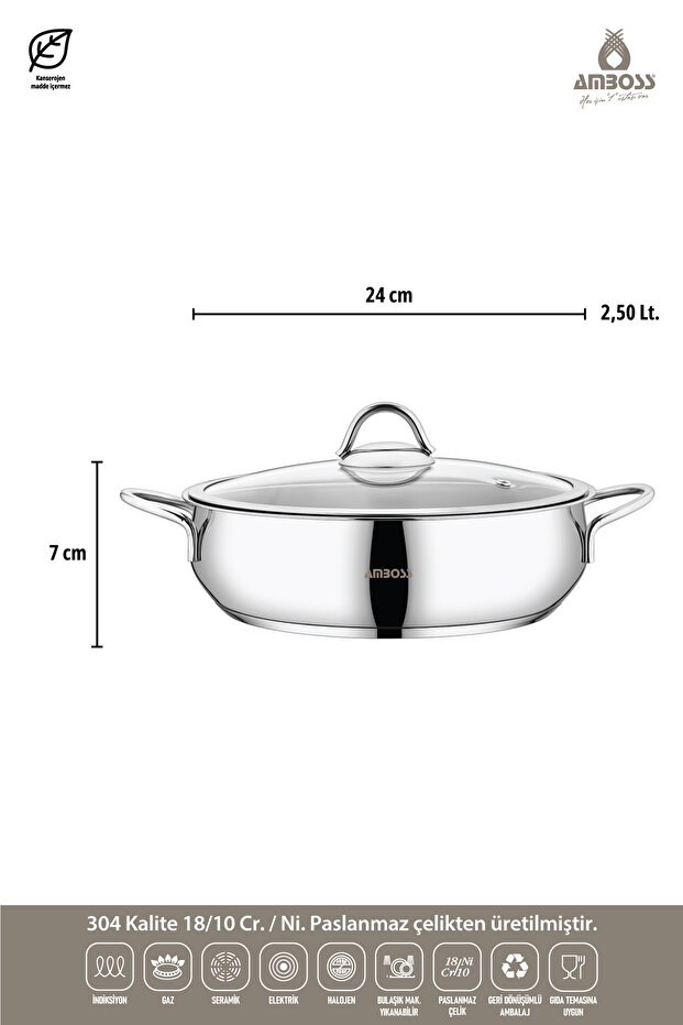Stone 8 Parça Çelik Tencere Seti - 6