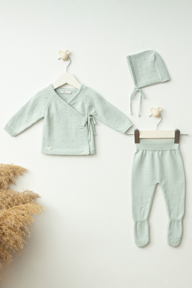 Openwork Cotton Newborn Jumpsuit