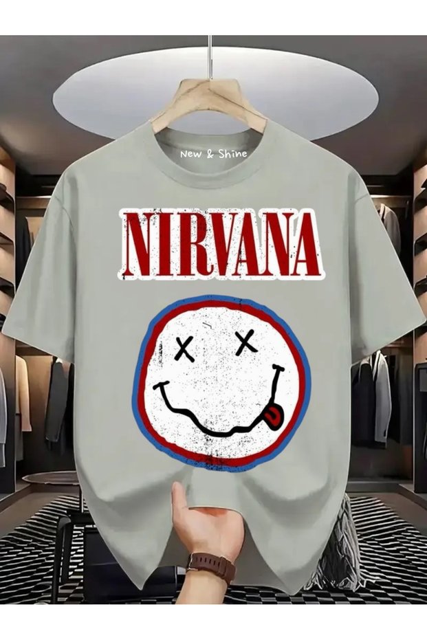 Tricou oversize Nirvana, mărime mare