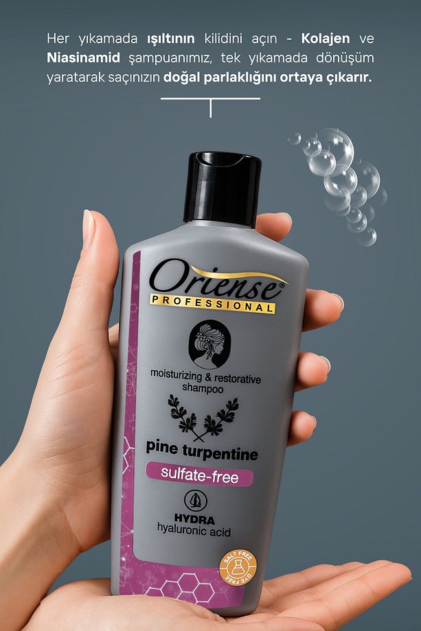 500ml Tuzsuz Şampuan, Hyaluronik ve Çam Terebentini ile Nihai Temizlik - Kimyasal İçermez - 4