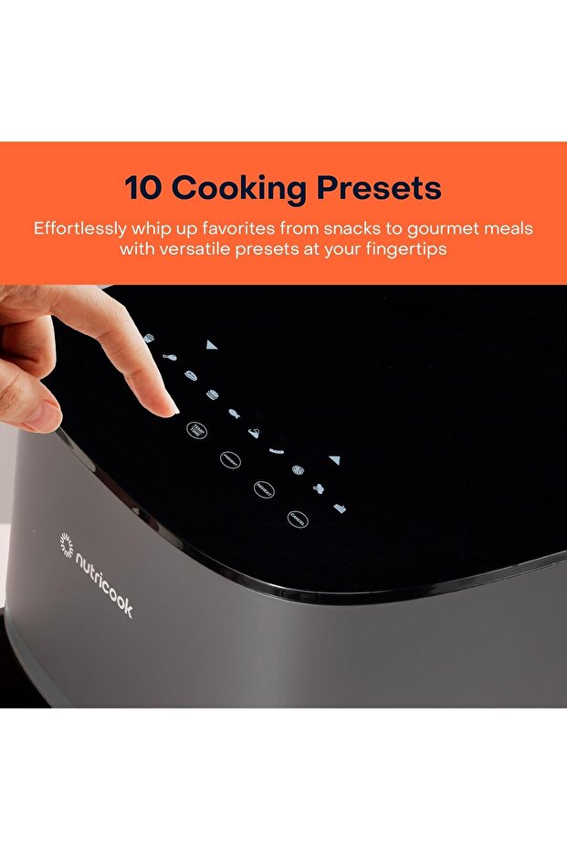 Nutricook Air Fryer Essentials Vision by Caliber Brands, with Clear Window and Internal Light, ProCy - 9