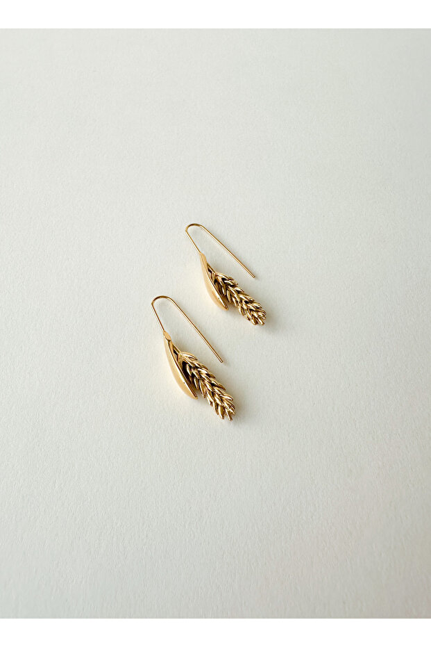 Çelik Küpe - Spike - Gold - 4