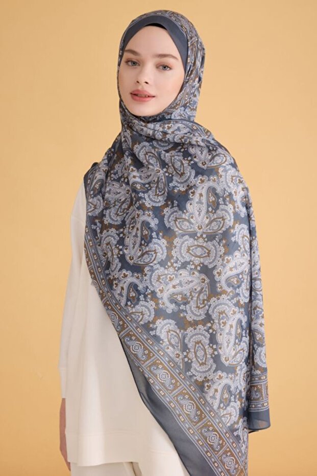 Fresh Patterned Interlining Shawl - 1