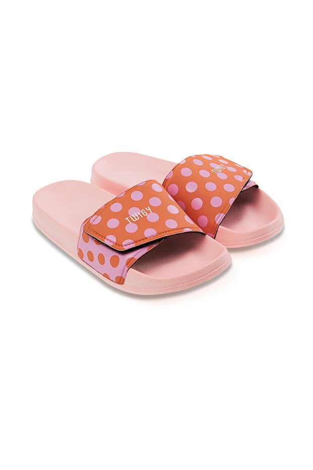 Pink Jelly Children's Slippers - Size 28/35