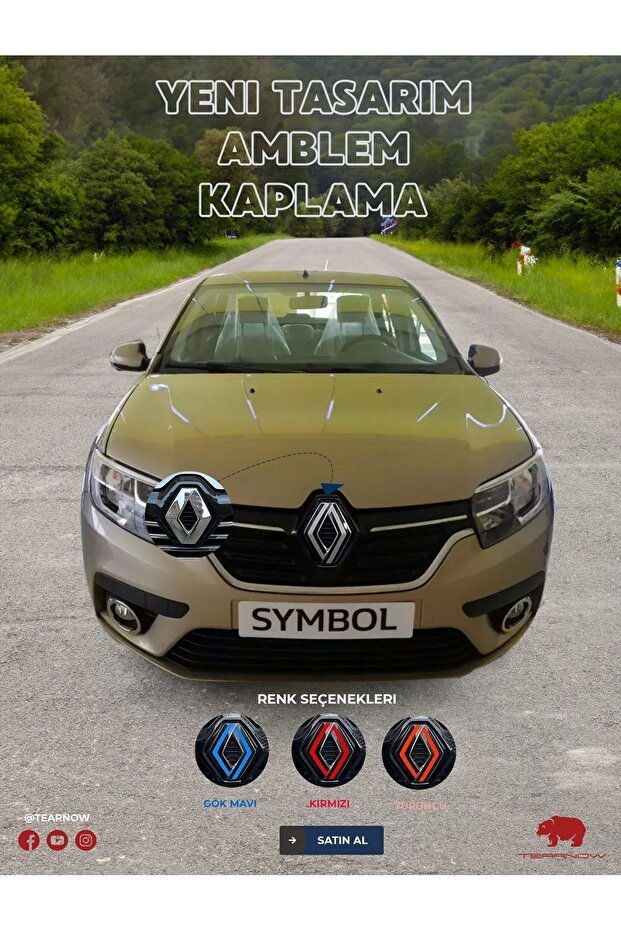 Symbol 3 (2016-2021) New Design Emblem Sticker - Piano Black, Black & Gray