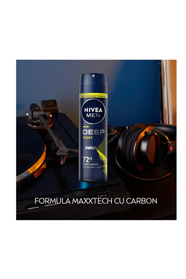 Men Deep Sport Deodorant Spray, With Maxxtech Formula And 72 Hour Action, 150 ml - 3