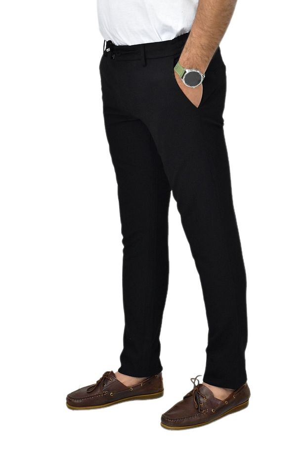 Erkek Siyah Jogger Lastikli Pantolon 1977 BGL-ST03731 - 5