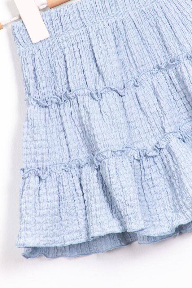 Mavi Şortlu Etek - 2