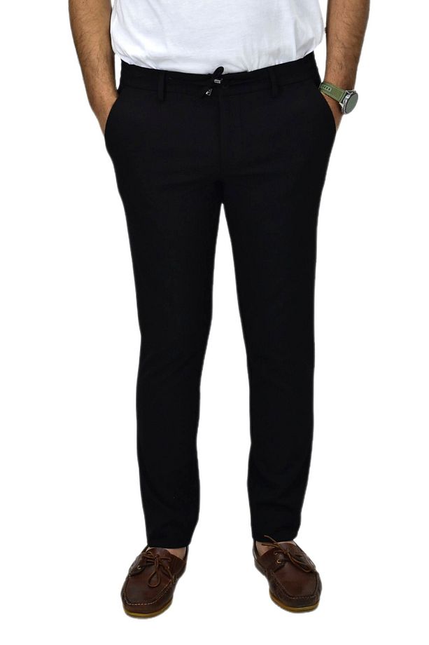 Erkek Siyah Jogger Lastikli Pantolon 1977 BGL-ST03731 - 4