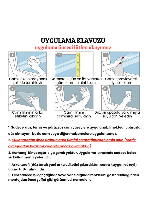 – | 45x150 cm | Modern Kare Desenli Statik Cam Kaplama Folyo | Mutfak Ofis Banyo Pencere - 6