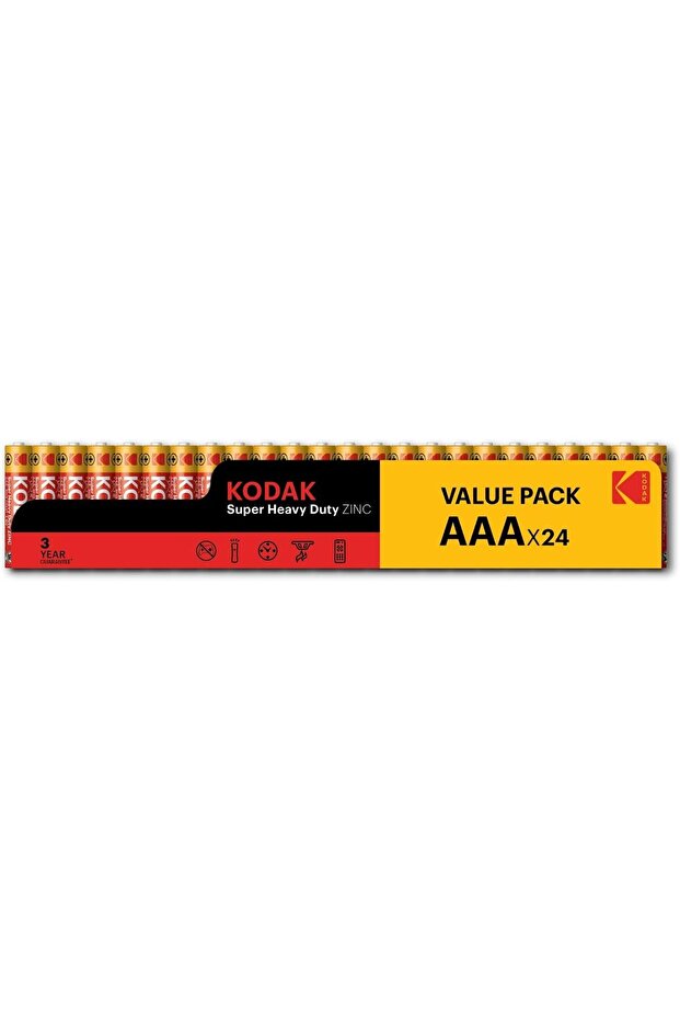 Super Heavy Duty | AAA Batteries | Triple A | Disposable Household | Carbon Zinc | 1.5V | 24 V