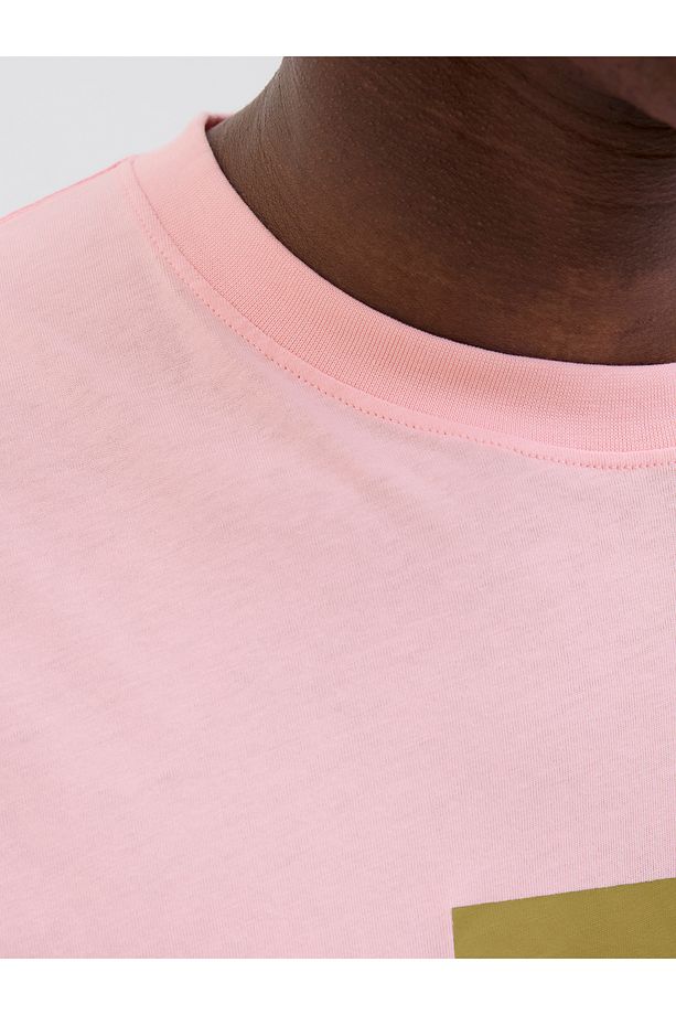 Jack Jones Jorfrederıksberg Box Scrıpt Tee Ss Cn Ln Erkek Pembe Tshirt 12278266-20 - 7