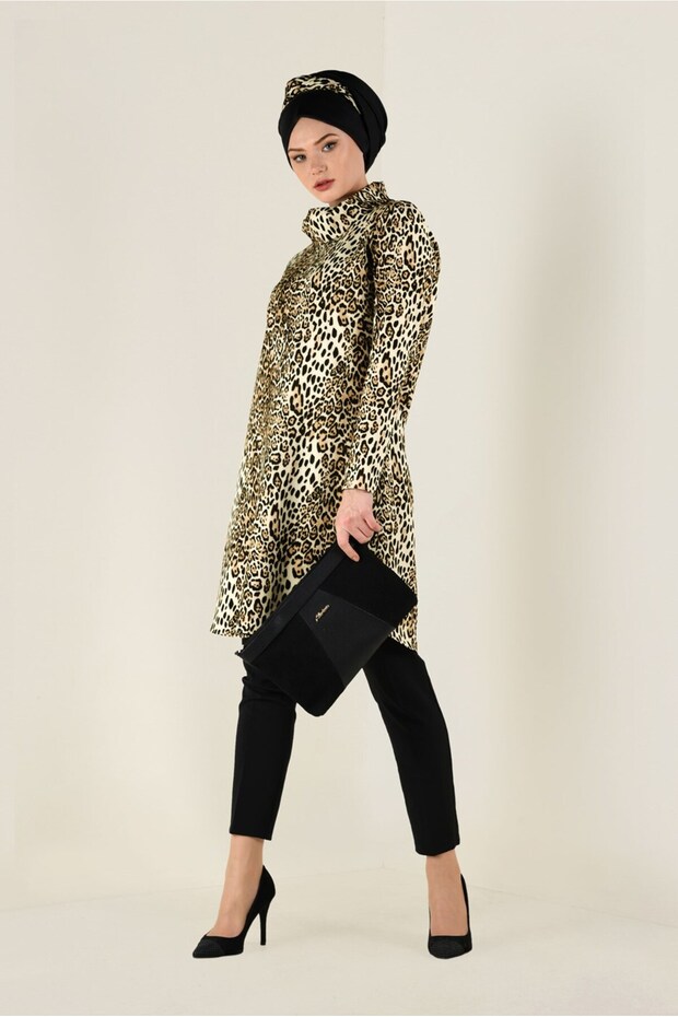 Leopar Desenli Tunik 4808 - 1