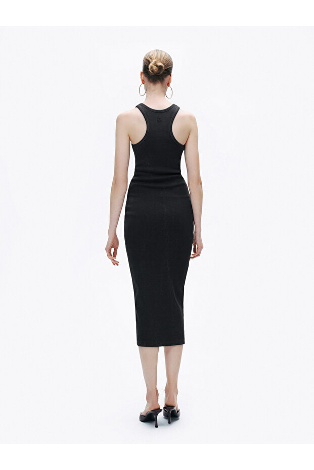 Baskı Detaylı Maxi Elbise - 6