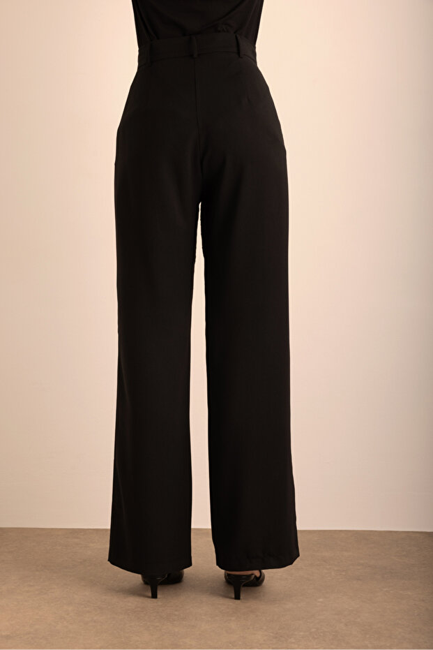 Dokuma Palazzo Pantolon - 6