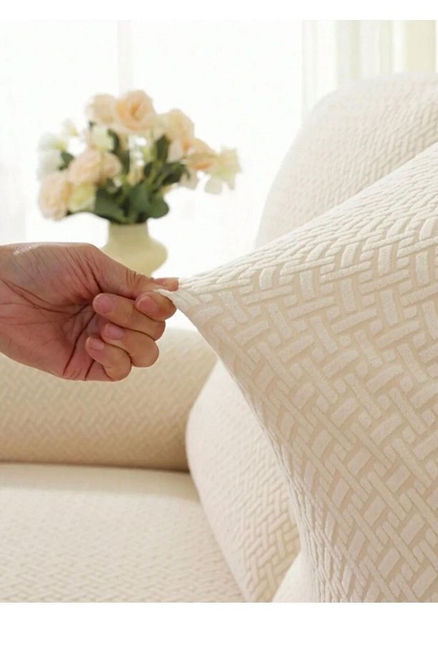 Koltuk Kılıfı Koltuk Örtüsü Tuğla Desen Koltuk Kılıfı 1 Adet Likrali Yüksek Kaliteli Sofa Cover - 3