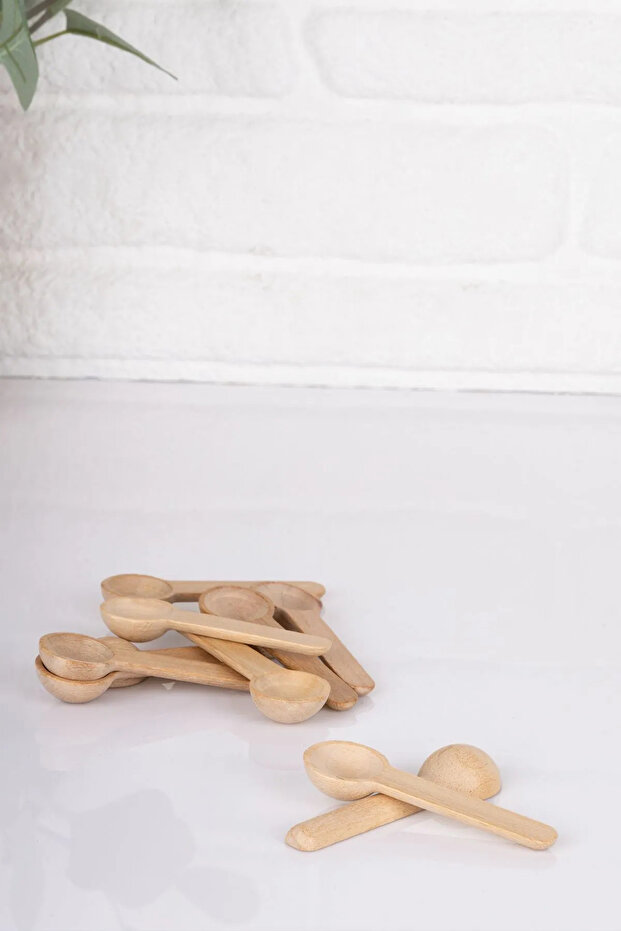 10'lu Bambu Mini Baharat Kaşığı - 2