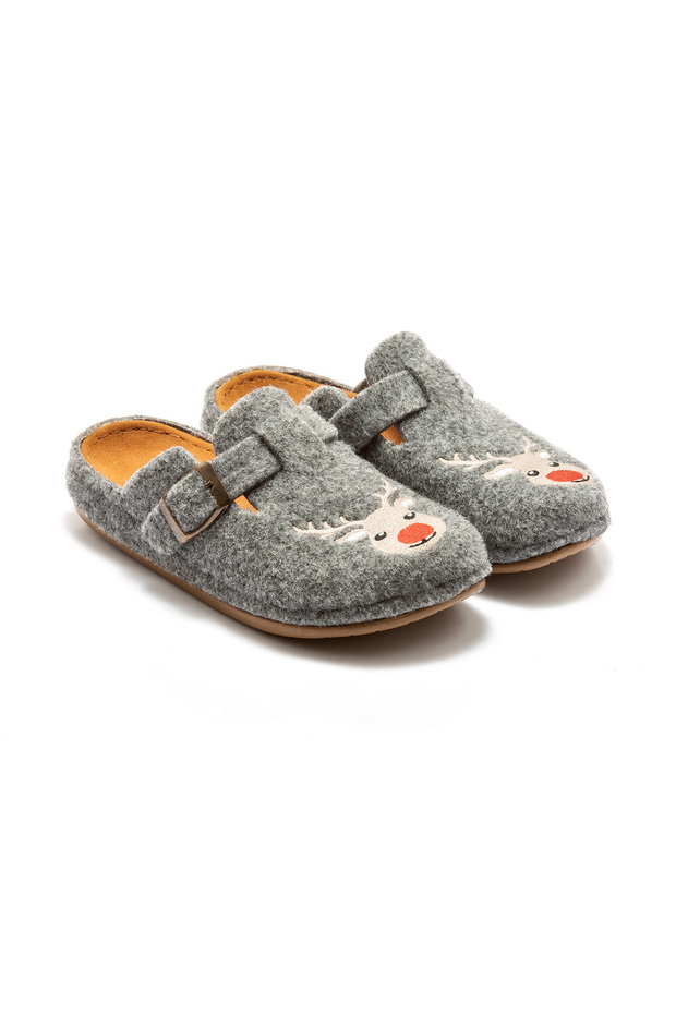 Ren Women, Waiter Size House Slippers Gray 36/40