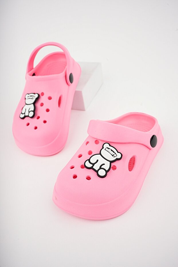 Sandały-kapcie z naklejkami dla dzieci unisex - 1