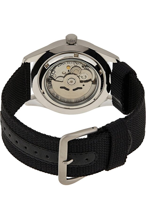 SEIKO Men's Quartz Watch, Analog Display and Nylon Strap SNZG15K1 - 5