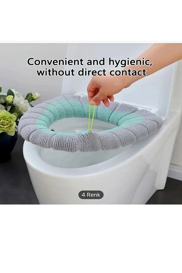 Tuvalet Klozet Kapağı Kılıfı Yüksek Kaliteli Yıkanabilir Kalın Tuvalet Banyo Dekorasyon - 2