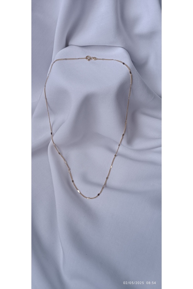 Pullu Gold çelik kolye - 1