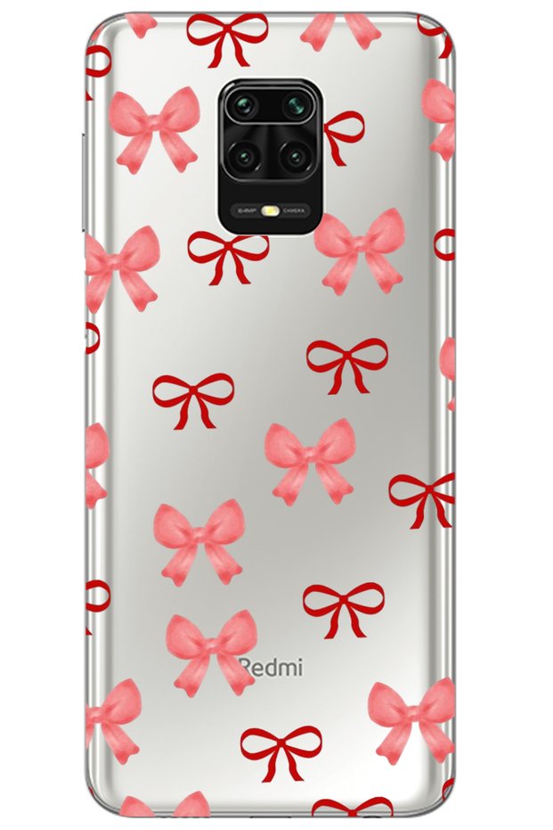 Case for Xiaomi Redmi Note 9 Pro Bows Pattern Pattern Transparent Silicone