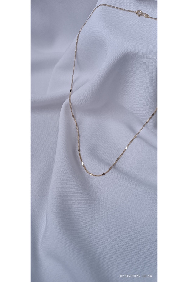 Pullu Gold çelik kolye - 2