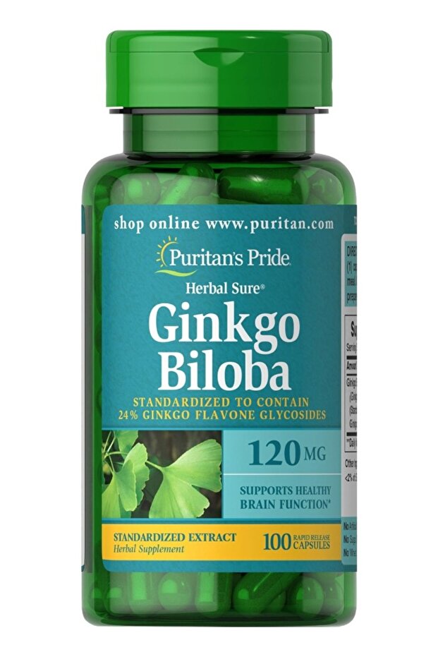 Ginkgo Biloba 120 mg 100 Capsules