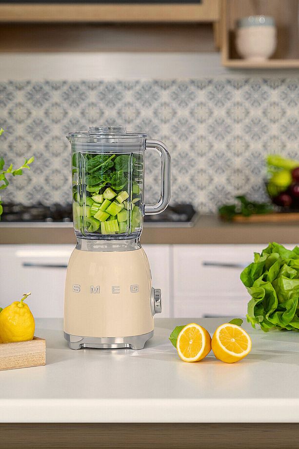 50's Style Retro Krem Smoothie Blender Blf03creu - 3
