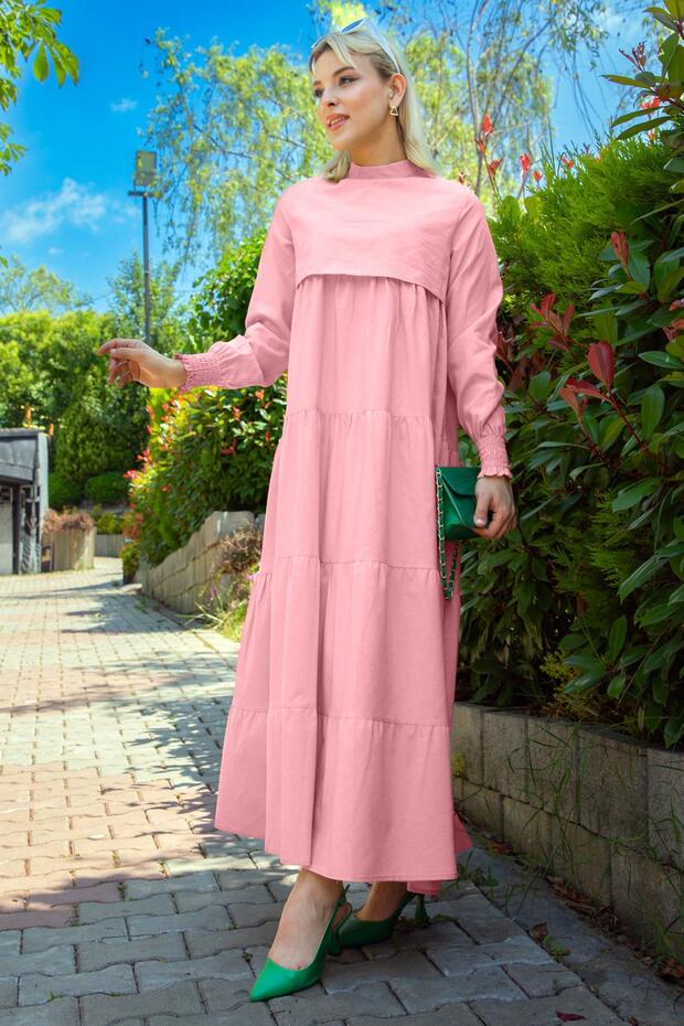 Kat Kat Elbise Pembe HM2172 - 8