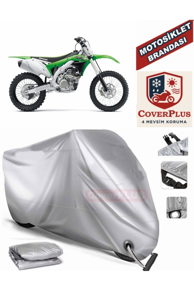 Gray Lock Compatible Motor Tarpaulin Kawasaki Kx 450F Motorcycle Tarpaulin Cover Tent (Motoen)