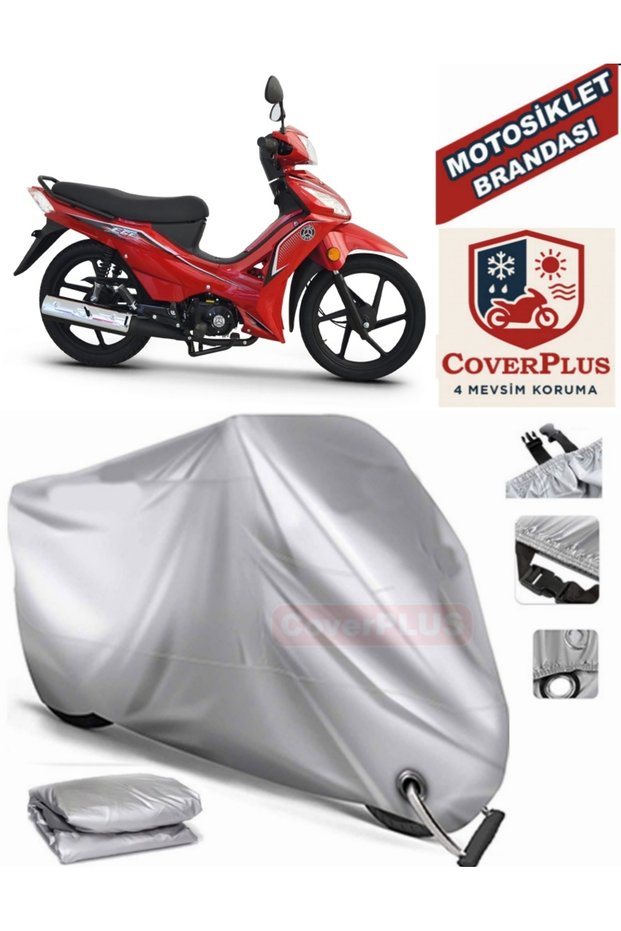 Gray Lock Compatible Motor Tarpaulin Kuba Ege 50 Motorcycle Tarpaulin Cover Tent (Motoen)