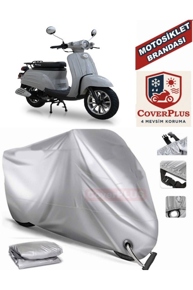 Gray Lock Compatible Motor Tarpaulin Motolux Legend 50 Motorcycle Tarpaulin Cover Tent (Motoen)