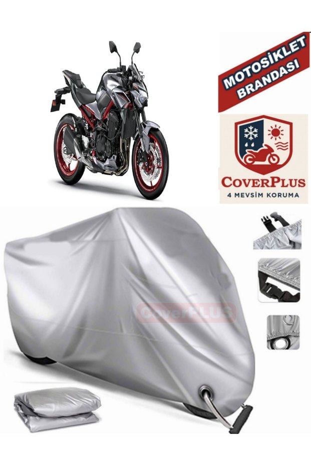 Gray Lock Compatible Motor Tarpaulin Kawasaki Z 900 Motorcycle Tarpaulin Cover Tent (Motoen)
