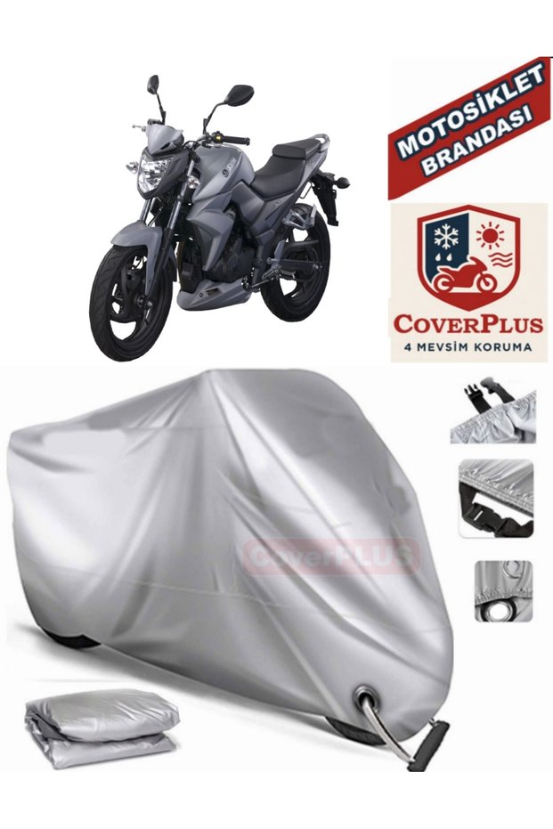 Gray Lock Compatible Motor Tarpaulin Sym Wolf Sb 250 Ni Motorcycle Tarpaulin Cover Tent (Motoen)