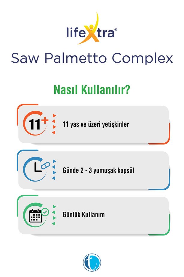 Saw Palmetto Complex 60 Yumuşak Kapsül Cüce Palmiye Sakız Kabağı Isırgan Sülforafan Likopen - 4