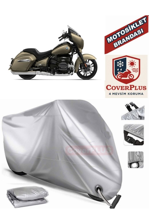 Gray Lock Compatible Motor Tarpaulin Bmw R 18 B Motorcycle Tarpaulin Cover Tent (Motoen)