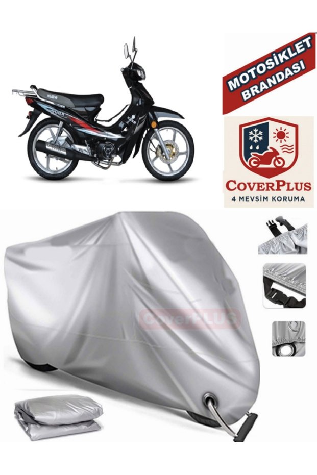 Gray Lock Compatible Motor Tarpaulin Kuba Sj100-16D Motorcycle Tarpaulin Cover Tent (Motoen)