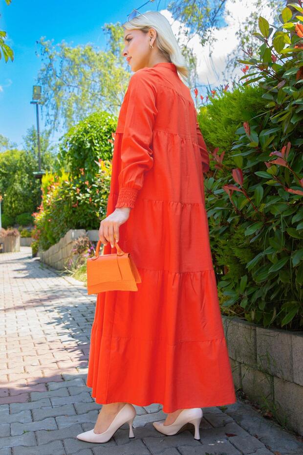 Kat Kat Elbise Turuncu HM2172 - 4