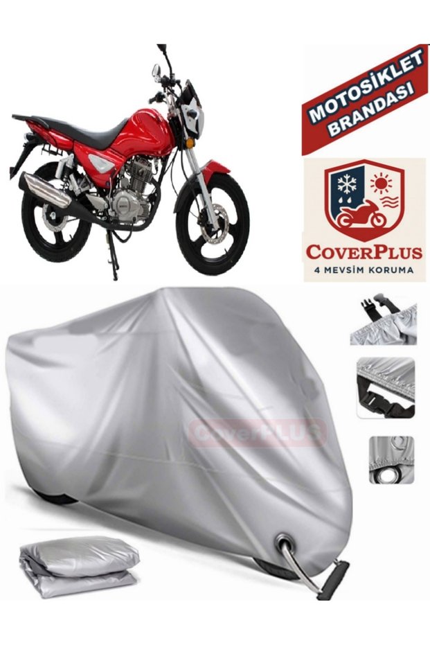 Gray Lock Compatible Motor Tarpaulin Mondial 150 Ut Motorcycle Tarpaulin Cover Tent (Motoen)