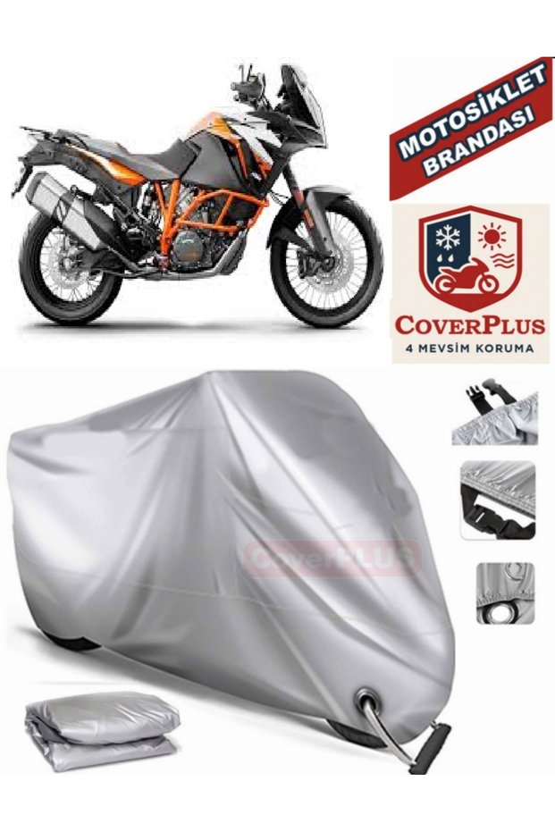 Gray Lock Compatible Motor Tarpaulin Ktm 1290 Super Adventure R Motorcycle Tarpaulin Cover Tent (Motoen)