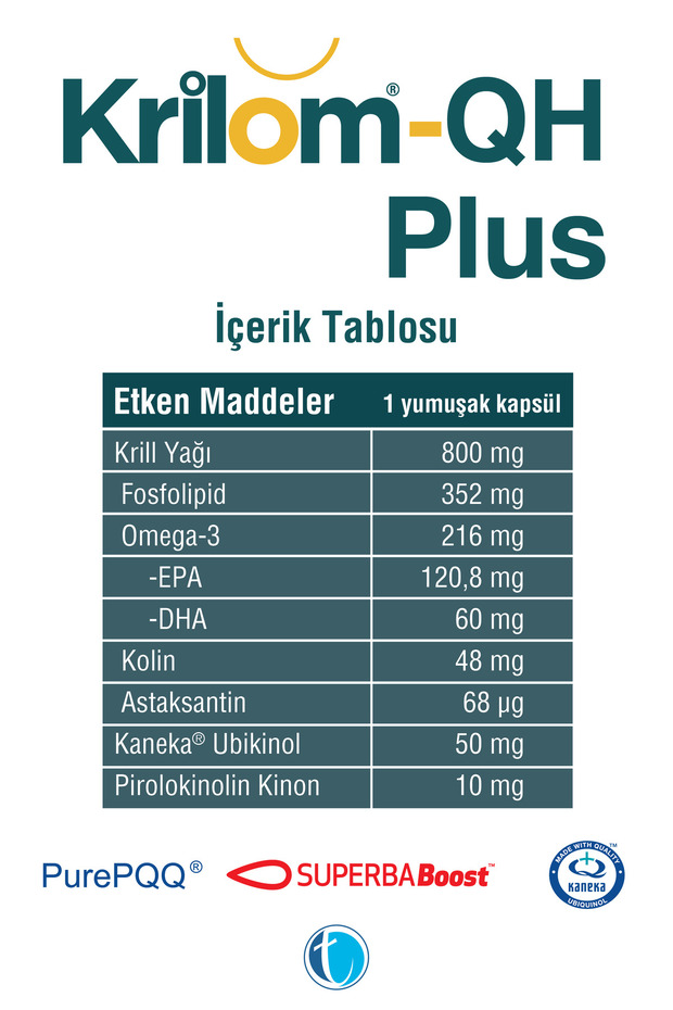 Qh Plus 30 Yumuşak Kapsül Ubikinol Krill Yağı Omega 3 - 2