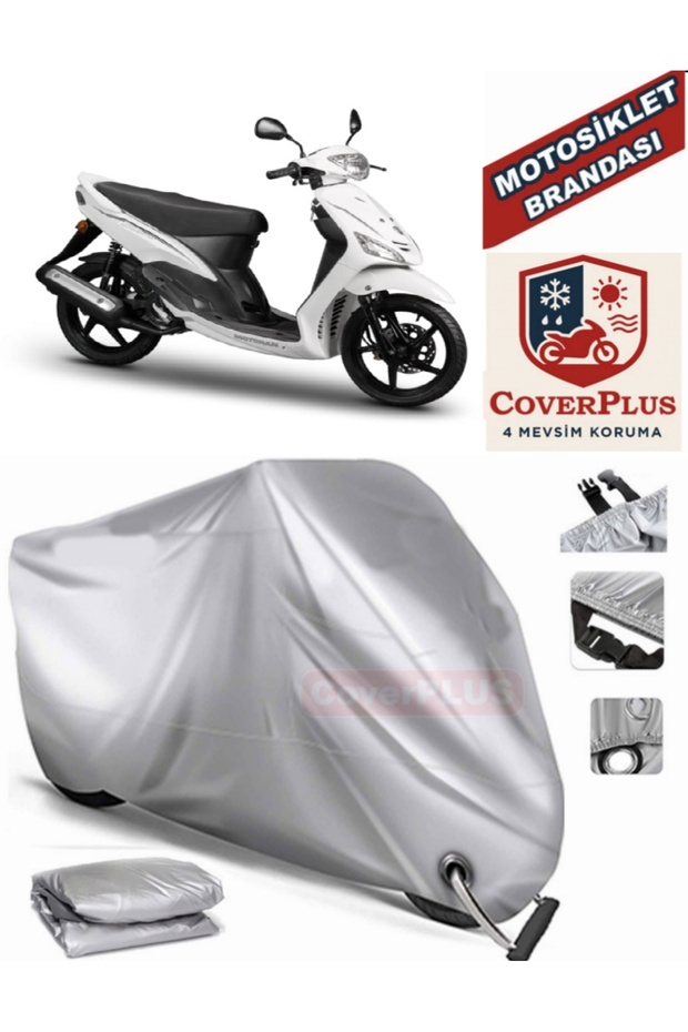 Gray Lock Compatible Motor Tarpaulin Motoran Moreno 100 Motorcycle Tarpaulin Cover Tent (Motoen)