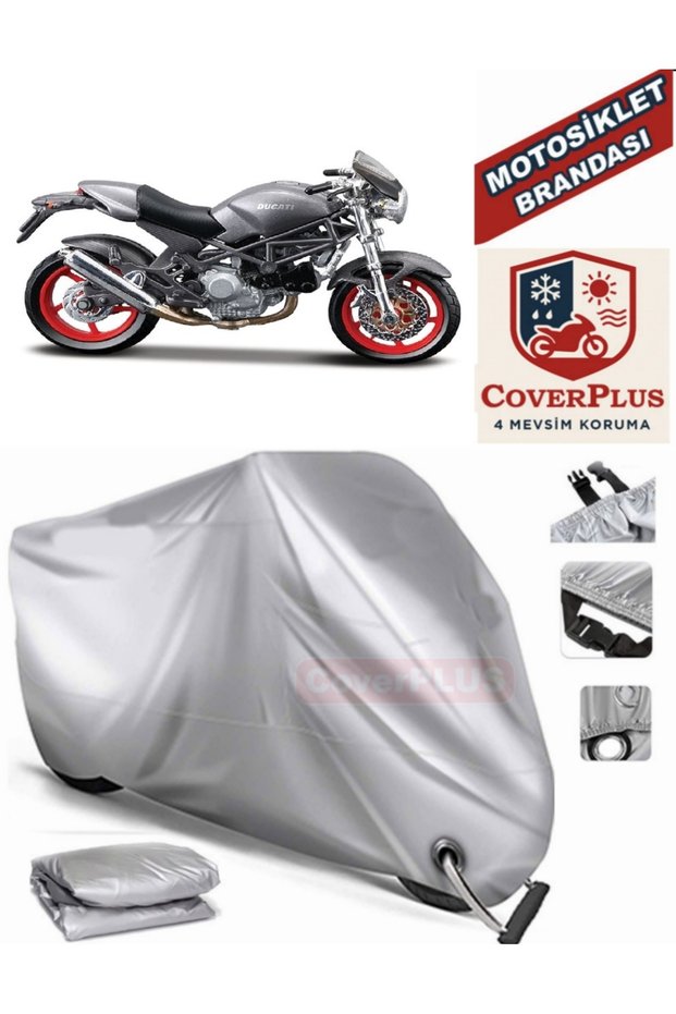 Gray Lock Compatible Motor Tarpaulin Ducati Monster 620Ie Motorcycle Tarpaulin Cover Tent (Motoen)